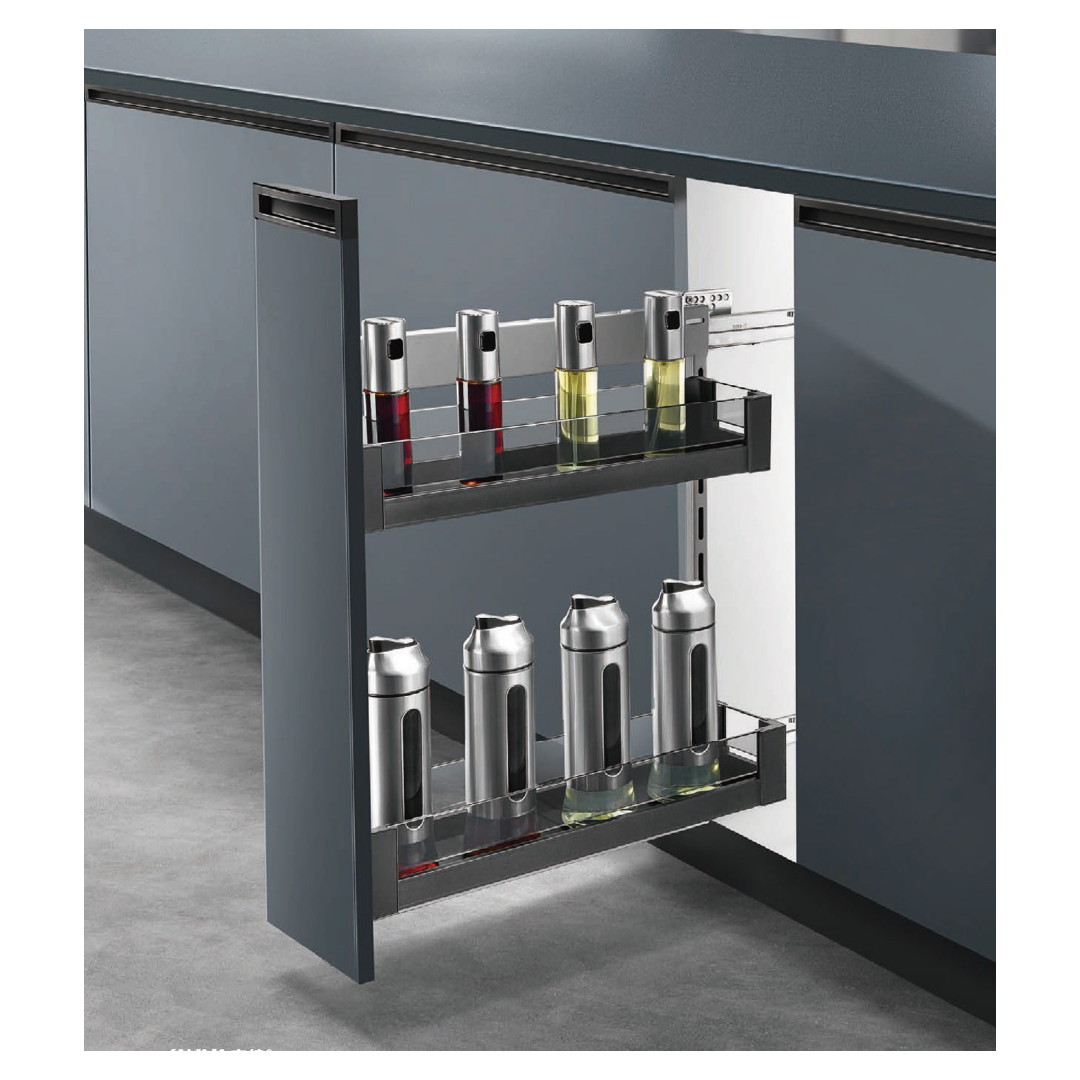 Side Pullout (Double) with frame (soft close)