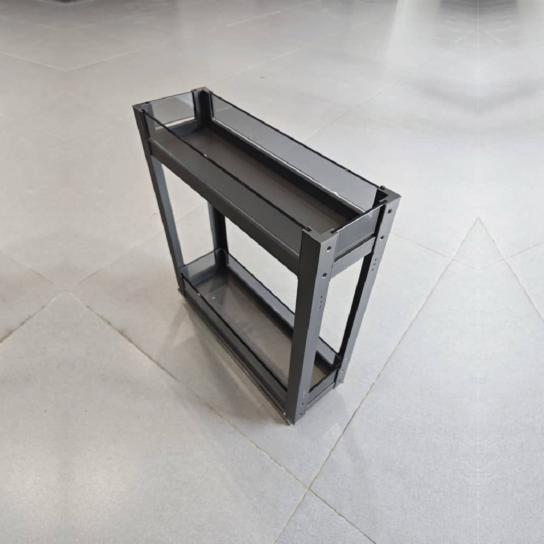Under mount soft close Pull Out with Glass (Double & Triple Layers)