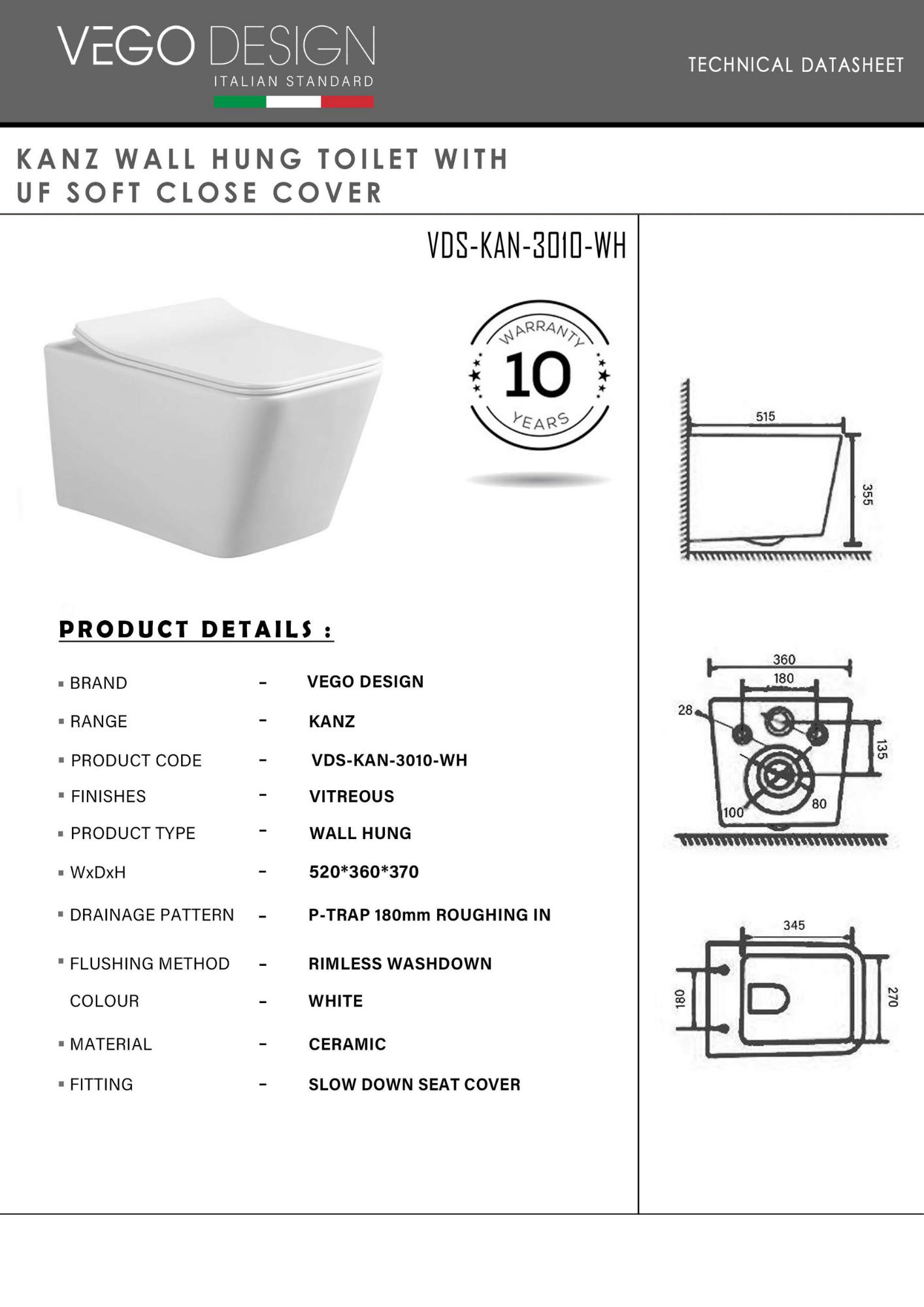 VDS-KAN-3010-WH